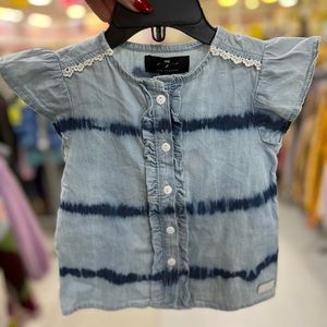 7 for Mankind Girls denim shirt. Size 18 months. Super soft and high quality
